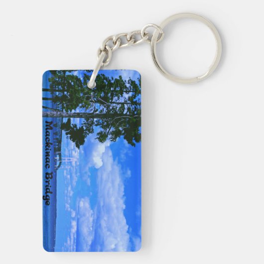 Porte-clés Pont de Mackinac Michigan (Dos)
