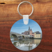 Porte-clés Pont de pierre à Ratisbonne, Allemagne (Recto)