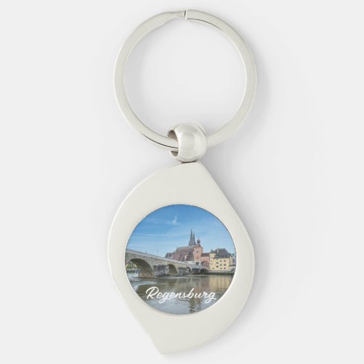 Porte-clés Pont de pierre à Ratisbonne, Allemagne (Devant)