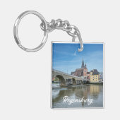 Porte-clés Pont de pierre à Ratisbonne, Allemagne (Devant gauche)