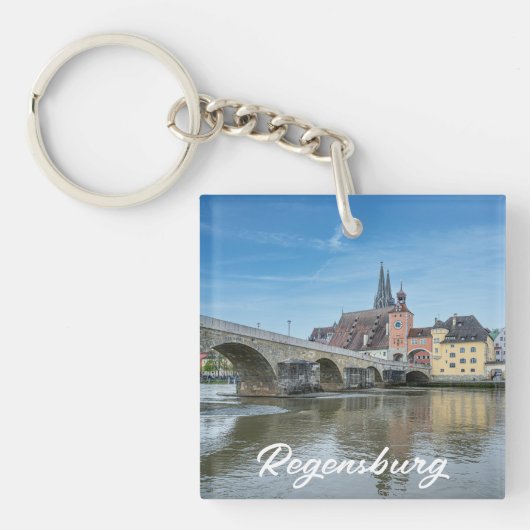 Porte-clés Pont de pierre à Ratisbonne, Allemagne (Devant)