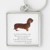 Porte-clés Pont en arc-en-ciel de teckel (Devant)