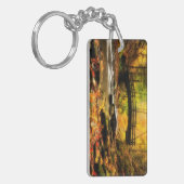 Porte-clés Pont en bois et crique dans l'automne (Devant gauche)