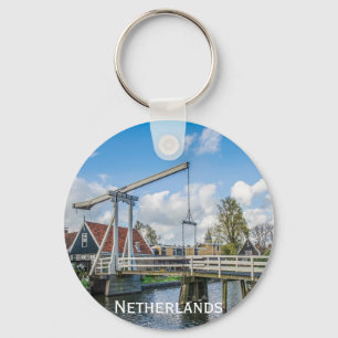 Porte-clés Pont hollandais en bois levant à Pays-Bas
