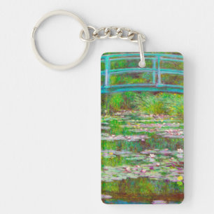 Porte-clés Pont japonais Monet et nappes d'eau