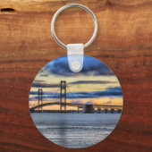 Porte-clés Pont Mackinac 1155 Bleu (Recto)