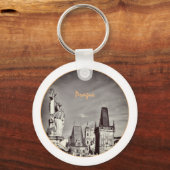 Porte-clés Pont Prague & Charles, Christ, Château / Czechia (Verso)