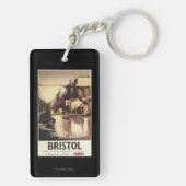 Porte-clés Pont suspendu et bateaux de Clifton (Dos)