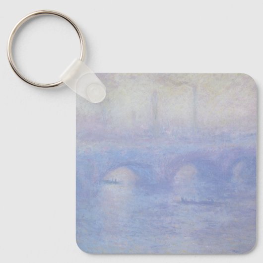 Porte-clés Pont Waterloo, effet Mist par Claude Monet (Recto)