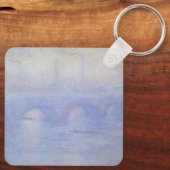 Porte-clés Pont Waterloo, effet Mist par Claude Monet (Verso)