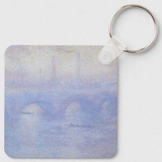 Porte-clés Pont Waterloo, effet Mist par Claude Monet (Dos)