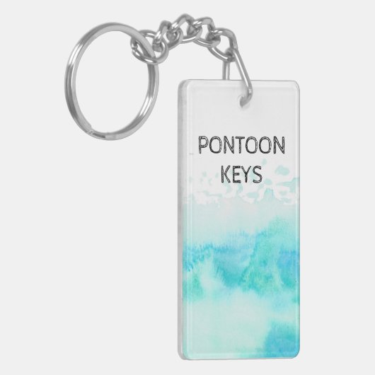 Porte-clés Pontoon Keys Water Wave Blue (Devant gauche)