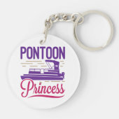 Porte-clés Pontoon Princess Pontooning Bateau à moteur (Dos)