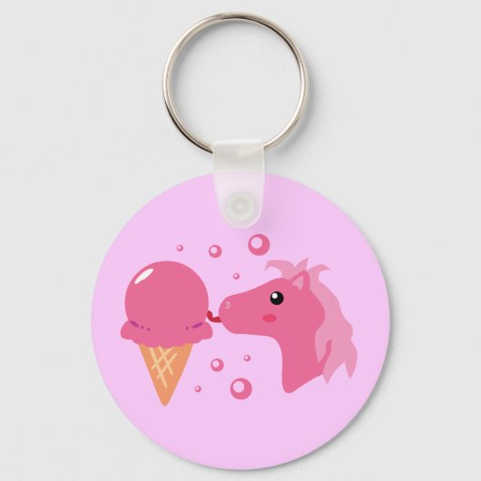 Porte-clés Pony à la crème glacée (Recto)