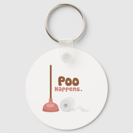 Porte-clés Poo Happens (Recto)