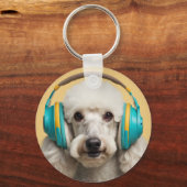 Porte-clés Poodé avec casque (Recto)