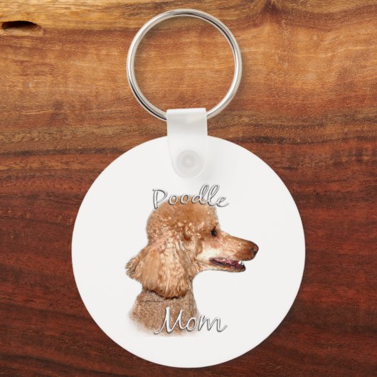 Porte-clés Poodle (abricot) Maman 2 (Verso)