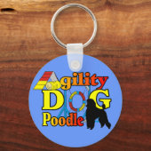Porte-clés Poodle Agilité Cadeaux (Recto)