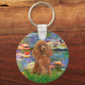 Porte-clés Poodle (Apricot 10) - Lilies 2 (Recto)