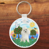 Porte-clés Poodle (blanc #14) (Recto)