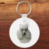 Porte-clés Poodle (blanc) Maman 2 (Recto)