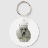 Porte-clés Poodle (blanc) Maman 2 (Verso)