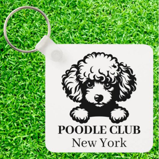 Porte-clés Poodle Custom Club porte - clé à thème
