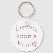 Porte-clés Poodle Furever (Recto)