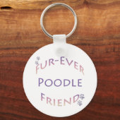 Porte-clés Poodle Furever (Recto)