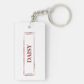 Porte-clés Poodle gris drôle Chien de Noël avec arbre (Dos)