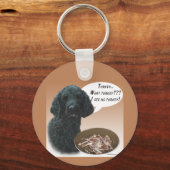 Porte-clés Poodle (noir) Turquie (Recto)
