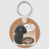 Porte-clés Poodle (noir) Turquie (Verso)
