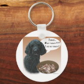 Porte-clés Poodle (noir) Turquie (Recto)