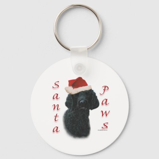 Porte-clés Poodle Père Noël Paws (Recto)