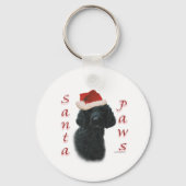 Porte-clés Poodle Père Noël Paws (Verso)