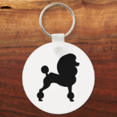 Porte-clés Poodle standard coupé (Recto)