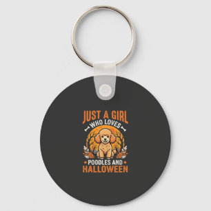 Porte-clés Poodles Halloween Fille Conception Amoureux de Chi