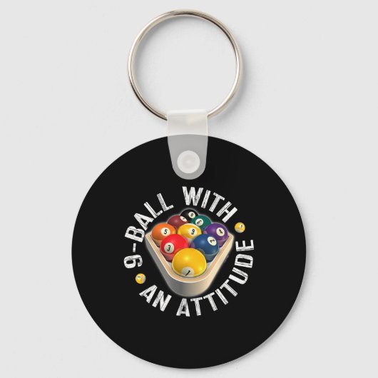 Porte-clés Pool 9 Bal Avec Chemise D'Attitude (Recto)