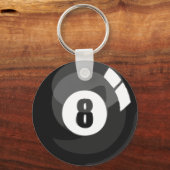 Porte-clés Pool de 8 balles (Recto)