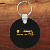 Porte-clés Pool Ll Sharp Shop Billiards Gun Jaune (Recto)