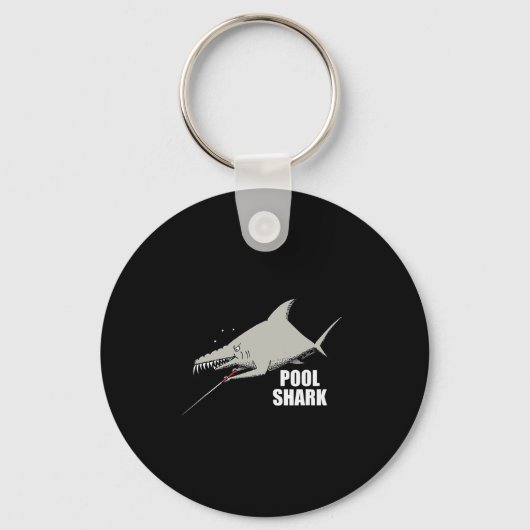 Porte-clés Pool Shark Billiards Conception Pour Le Joueur De (Recto)