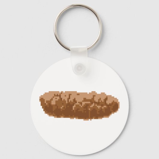 Porte-clés Poop à 8 bits (Recto)