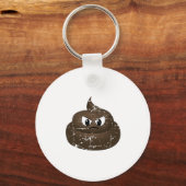Porte-clés Poop de dessin en colère (Recto)