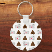 Porte-clés poop emoji et papier de toilette (Recto)