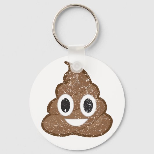 Porte-clés Poop émoji vintage (Recto)