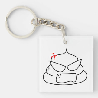 Porte-clés Poop en colère - Brootsch le PooPoo