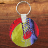 Porte-clés Pop Art Guitare (Recto)