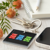 Porte-clés Pop Art Gummy Bears (Devant Droit)