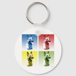 Porte-clés Pop Art Malinois