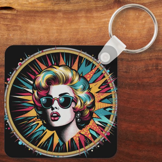 Porte-clés Pop Art Marilyn (Verso)